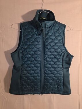 L.L. Bean Quilted Teal Blue Primaloft Thinsulate Vest, Sz S